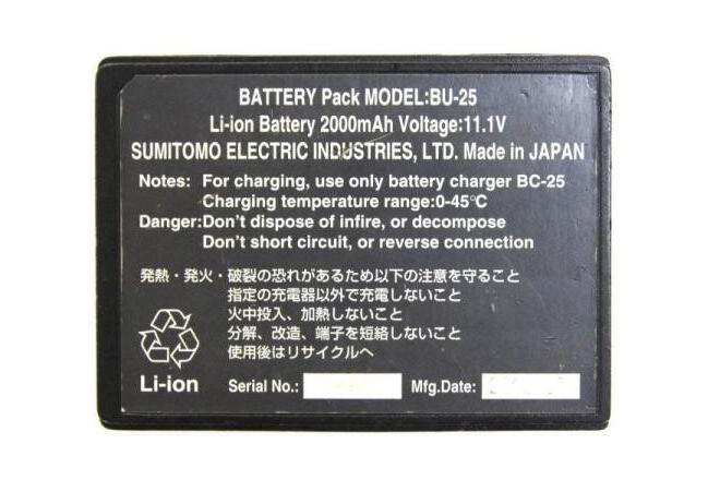 SUM-BU-25 Sumitomo Electric TA015PD0030 Sumitomo BU-25 Li-ion battery for T-25e 11.1 V, 2000 mAh